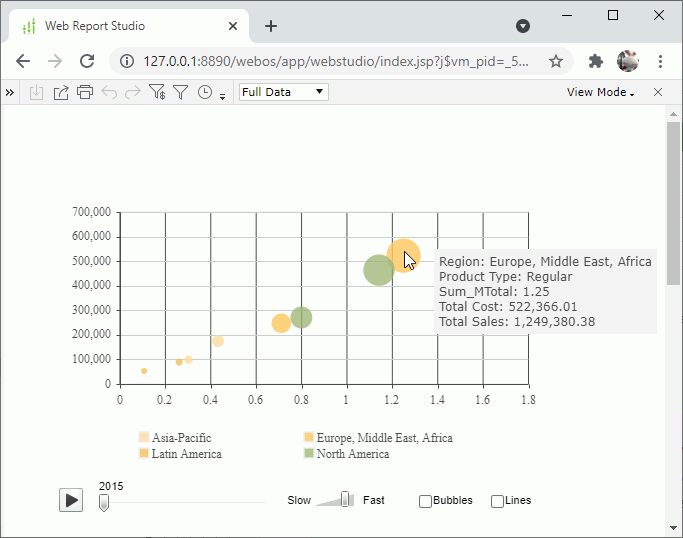 Preview the Report as Web Report Result