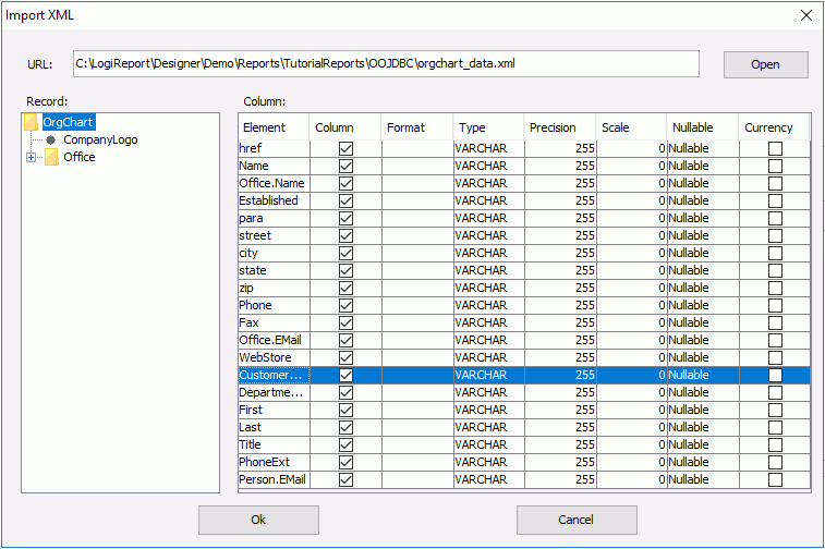 Import XML