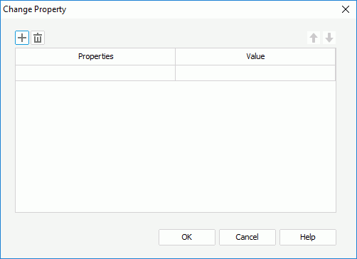 Change Property dialog box