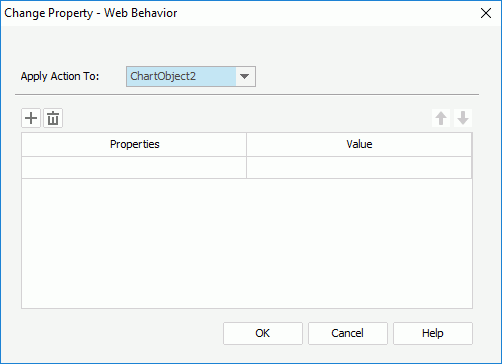 Change Property - Web Behavior dialog box