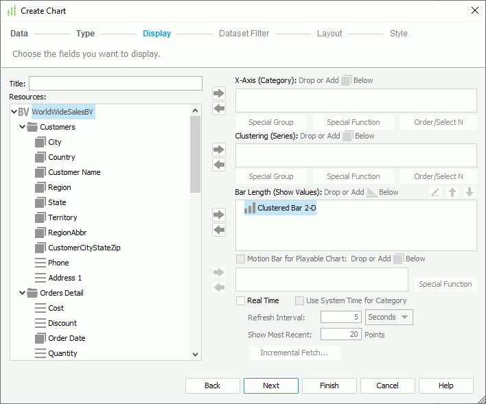 Create BV Chart - Display