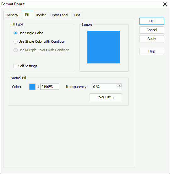 Format Donut - Fill