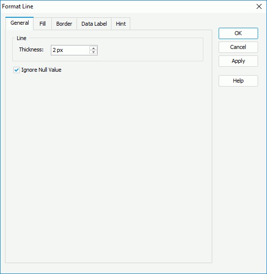 Format Line dialog box - General 3-D