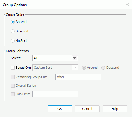 Group Options dialog box