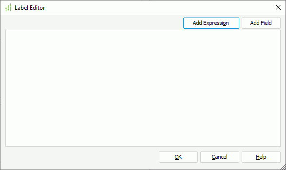 Label Editor dialog box