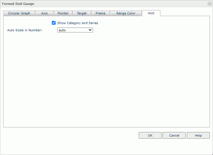 Format Dial Gauge dialog box - Hint