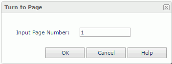 Turn to Page dialog box