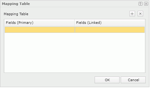 Mapping Table dialog