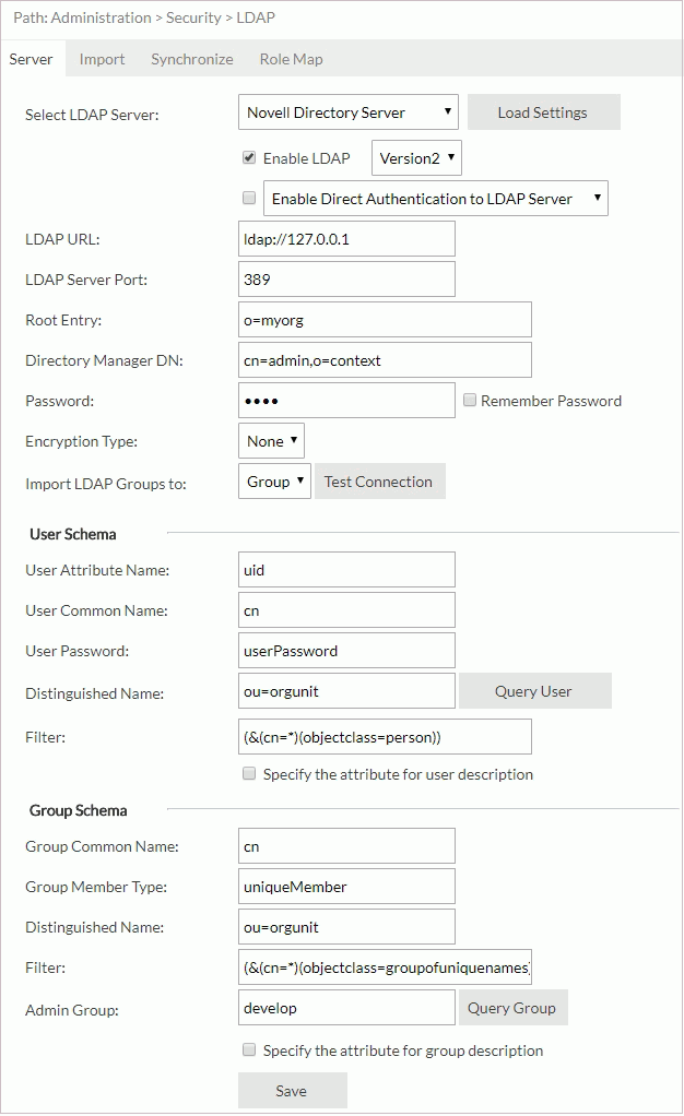 Novell Directory Server